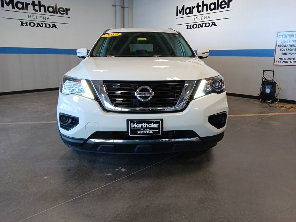 Used 2018 Nissan Pathfinder S with VIN 5N1DR2MM5JC668954 for sale in Helena, MT